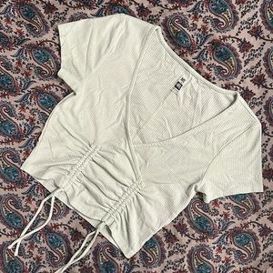 Me to We Essentials Ribbed Crop Top Women size S